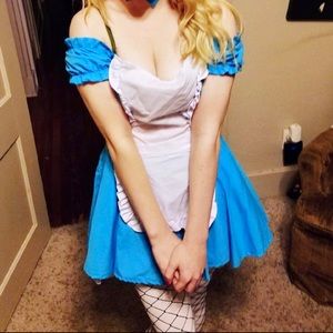 Alice in Wonderland Halloween Costume + Collar Necklace